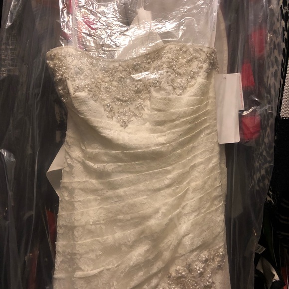 Sz 6 strapless wedding dress. Never worn! Still has the tags on it! - Picture 3 of 8